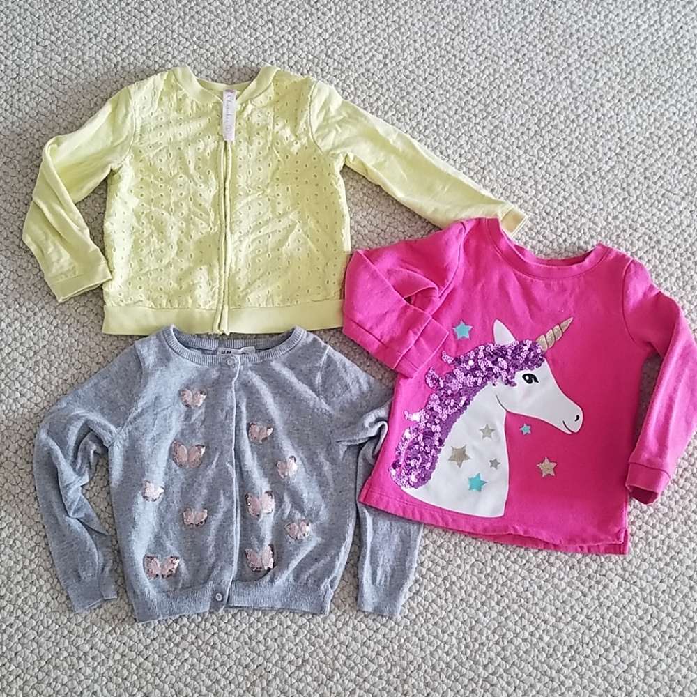 Kids Carter's, HM, and Cherokee sweaters